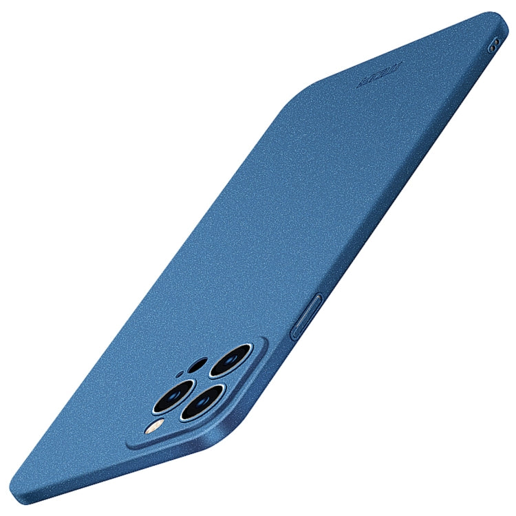 For iPhone 14 Pro MOFI Fandun Series Frosted PC Ultra-thin Phone Case(Blue) - iPhone 14 Pro Cases by MOFI | Online Shopping South Africa | PMC TechLife | Buy Now Pay Later Mobicred