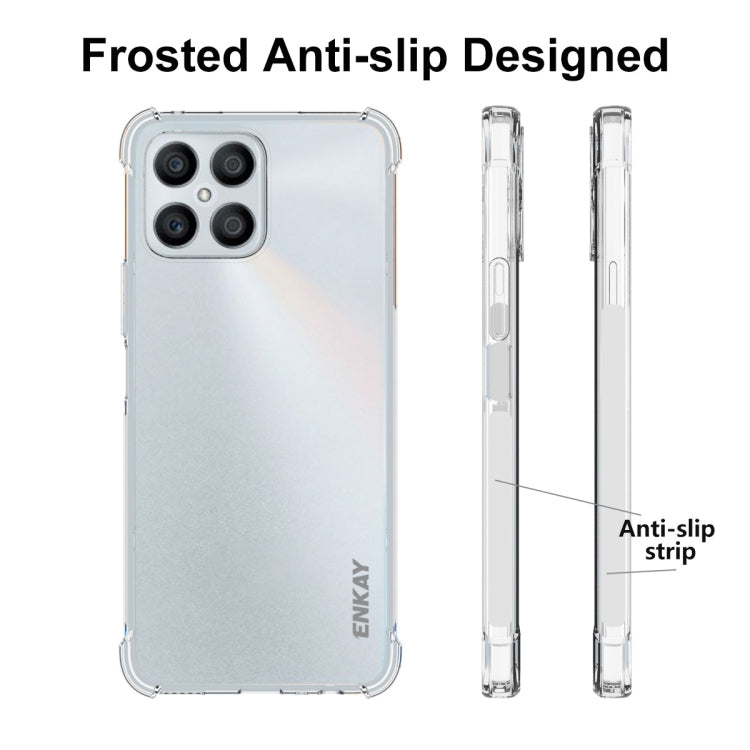 For Honor X8 ENKAY Transparent TPU Shockproof Phone Case - Honor Cases by ENKAY | Online Shopping South Africa | PMC TechLife | Buy Now Pay Later Mobicred