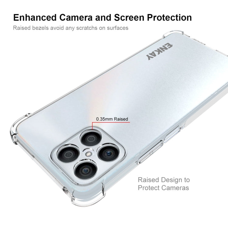 For Honor X8 ENKAY Transparent TPU Shockproof Phone Case - Honor Cases by ENKAY | Online Shopping South Africa | PMC TechLife | Buy Now Pay Later Mobicred