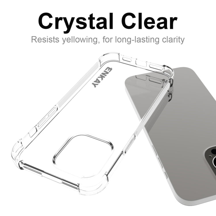 For iPhone 14 Pro ENKAY Clear TPU Shockproof Phone Case - iPhone 14 Pro Cases by ENKAY | Online Shopping South Africa | PMC TechLife | Buy Now Pay Later Mobicred