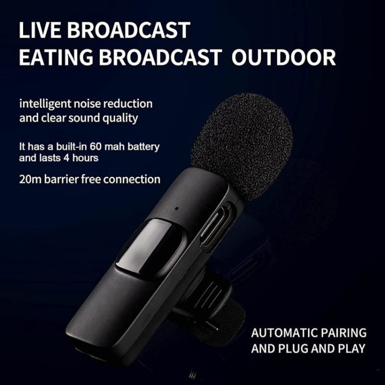 Wireless Lapel Microphones For Android Type C Device - Lavalier Microphone,Suitable For The YouTube | Facebook | Live Streaming | Interview Video | Tiktok - Microphone by PMC TechLife | Online Shopping South Africa | PMC TechLife