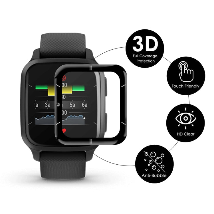 10 PCS Compatible with Garmin Venu SQ 2 ENKAY 3D Full Coverage Soft PC Edge + PMMA HD Screen Protector Film(Sport Version) - Screen Protector by ENKAY | Online Shopping South Africa | PMC TechLife | Buy Now Pay Later Mobicred