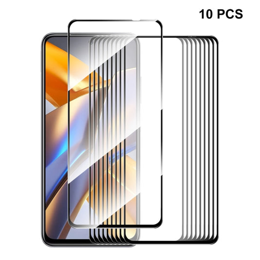 For Xiaomi Poco M5s 10pcs ENKAY Full Glue 0.26mm 9H 2.5D Tempered Glass Full Film - Poco M5s Tempered Glass by PMC Jewellery | Online Shopping South Africa | PMC Jewellery