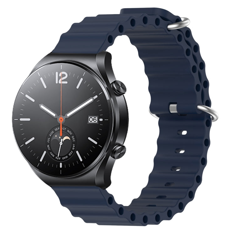 For Xiaomi MI Watch S1 22mm Ocean Style Silicone Solid Color Watch Band(Dark Blue) - free shipping - PMC TechLife - Order now!