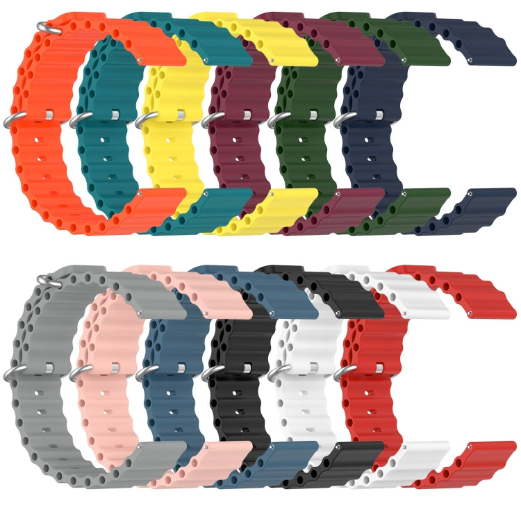 For Xiaomi MI Watch Color 22mm Ocean Style Silicone Solid Color Watch Band(Wine Red) - free shipping - PMC TechLife - Order now!