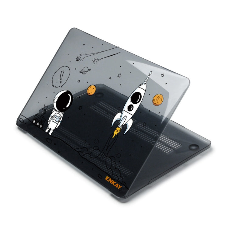 For MacBook Air 13.6 2022/2024  A2681 (M2) / A3113  (M3) ENKAY Hat-Prince Spaceman Pattern Protective Crystal Case Cover Hard Shell(Spaceman No.1) - free shipping - PMC TechLife - Order now!