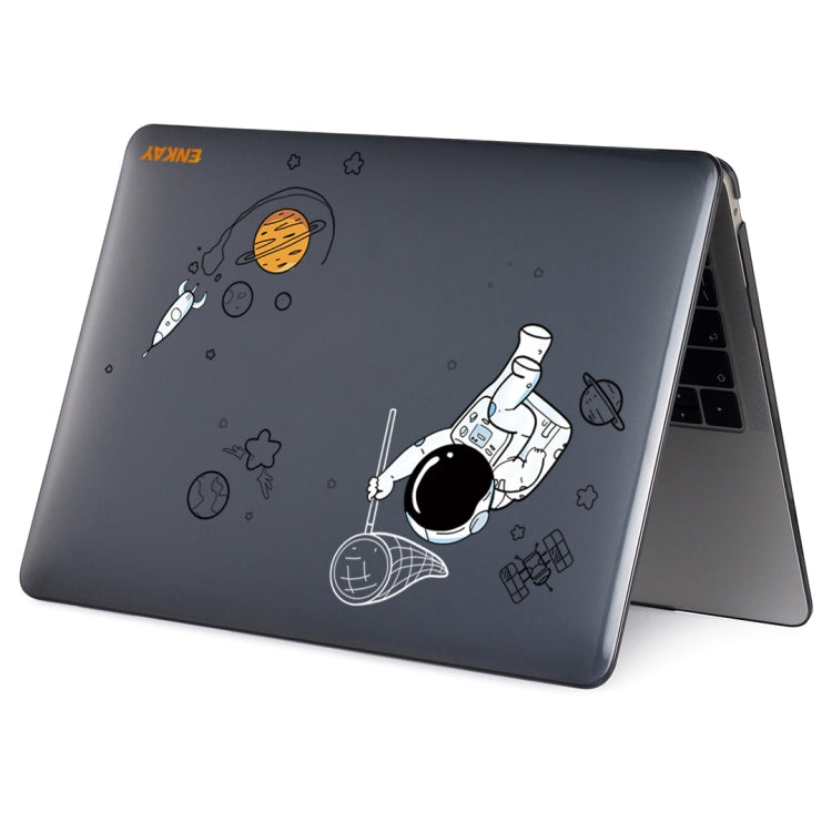 For MacBook Air 13.6 inch  A2681 ENKAY Hat-Prince Spaceman Pattern Protective Crystal Case Cover Hard Shell(Spaceman No.2) - MacBook Air Cases by ENKAY | Online Shopping South Africa | PMC TechLife