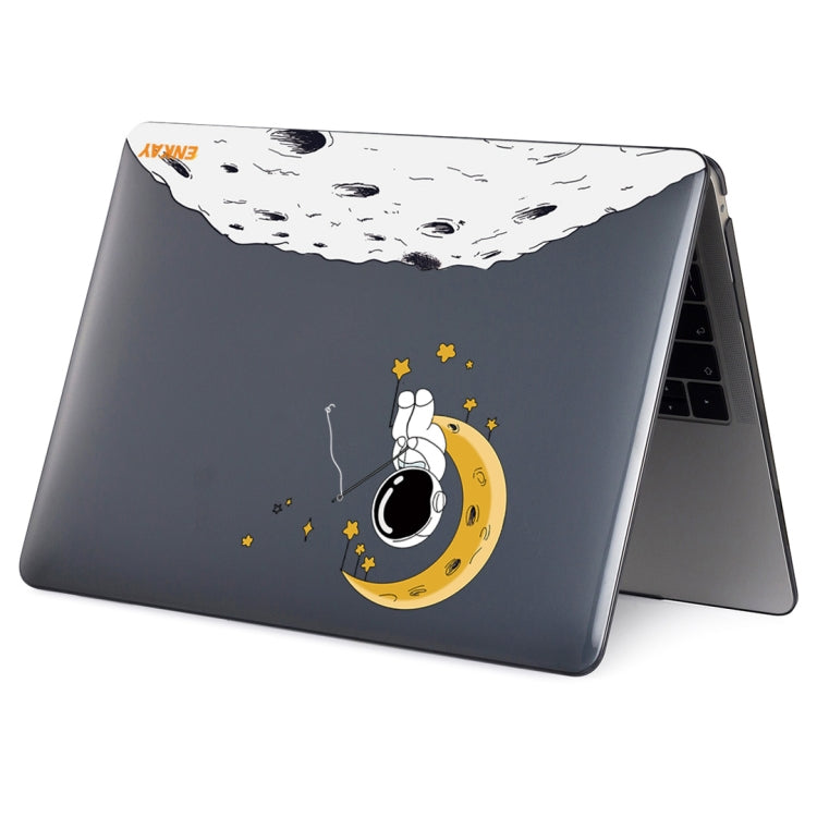 For MacBook Air 13.6 2022/2024  A2681 (M2) / A3113  (M3) ENKAY Hat-Prince Spaceman Pattern Protective Crystal Case Cover Hard Shell(Spaceman No.3) - MacBook Air Cases by ENKAY | Online Shopping South Africa | PMC TechLife | Buy Now Pay Later Mobicred