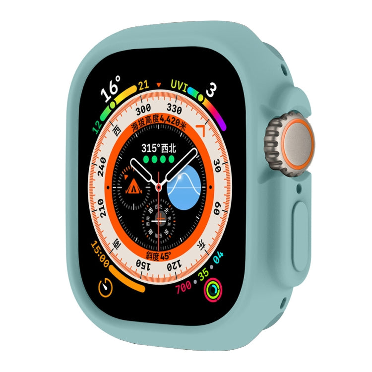 For Apple Watch Ultra 49mm ENKAY Solid Color Protective Soft TPU Frame Case(Cyan) - free shipping - PMC TechLife - Order now!