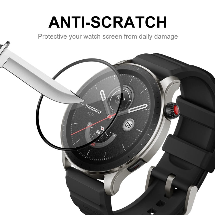 2pcs For Amazfit GTR 4 ENKAY 3D Full Coverage Soft PC Edge + PMMA HD Screen Protector Film - Screen Protector by ENKAY | Online Shopping South Africa | PMC Jewellery | Buy Now Pay Later Mobicred