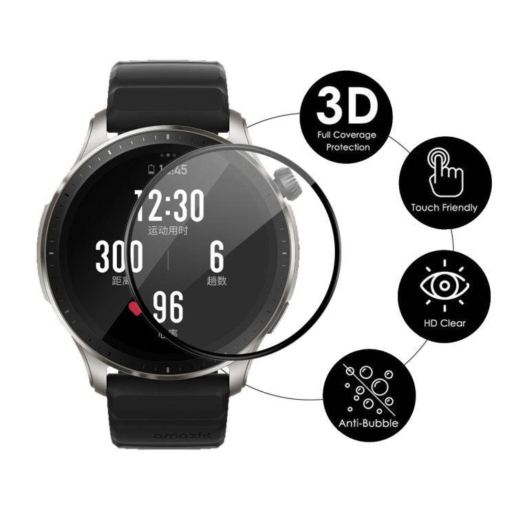5pcs For Amazfit GTR 4 ENKAY 3D Full Coverage Soft PC Edge + PMMA HD Screen Protector Film - Screen Protector by ENKAY | Online Shopping South Africa | PMC TechLife | Buy Now Pay Later Mobicred