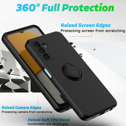 Ring Kickstand Silicone Phone Case For Samsung Galaxy A14 5G(Mint Green) - Galaxy Phone Cases by PMC Jewellery | Online Shopping South Africa | PMC Jewellery