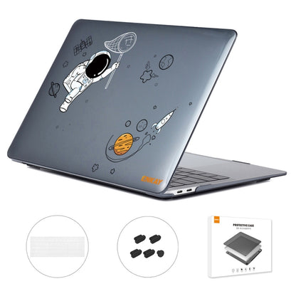 For MacBook Pro 13.3 A1706/A1989/A2159 ENKAY Hat-Prince 3 in 1 Spaceman Pattern Laotop Protective Crystal Case with TPU Keyboard Film / Anti-dust Plugs, Version:US(Spaceman No.2) - MacBook Pro Cases by ENKAY | Online Shopping South Africa | PMC Jewellery