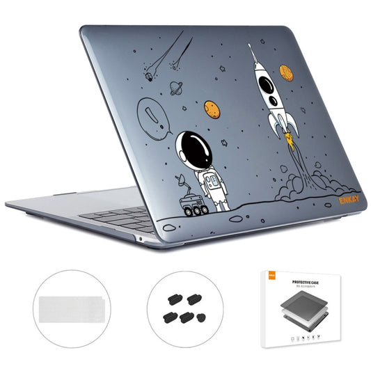 For MacBook Air 13.3 2020 A2179/A2337 ENKAY Hat-Prince 3 in 1 Spaceman Pattern Laotop Protective Crystal Case with TPU Keyboard Film / Anti-dust Plugs, Version:EU(Spaceman No.1) - MacBook Air Cases by ENKAY | Online Shopping South Africa | PMC Jewellery | Buy Now Pay Later Mobicred