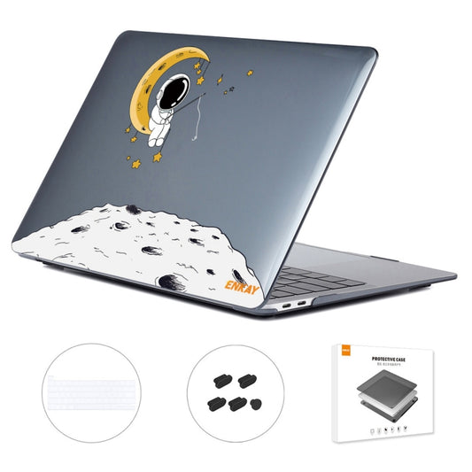 For MacBook Pro 13.3 A2251/A2289/A2338 ENKAY Hat-Prince 3 in 1 Spaceman Pattern Laotop Protective Crystal Case with TPU Keyboard Film / Anti-dust Plugs, Version:US(Spaceman No.3) - MacBook Pro Cases by ENKAY | Online Shopping South Africa | PMC Jewellery