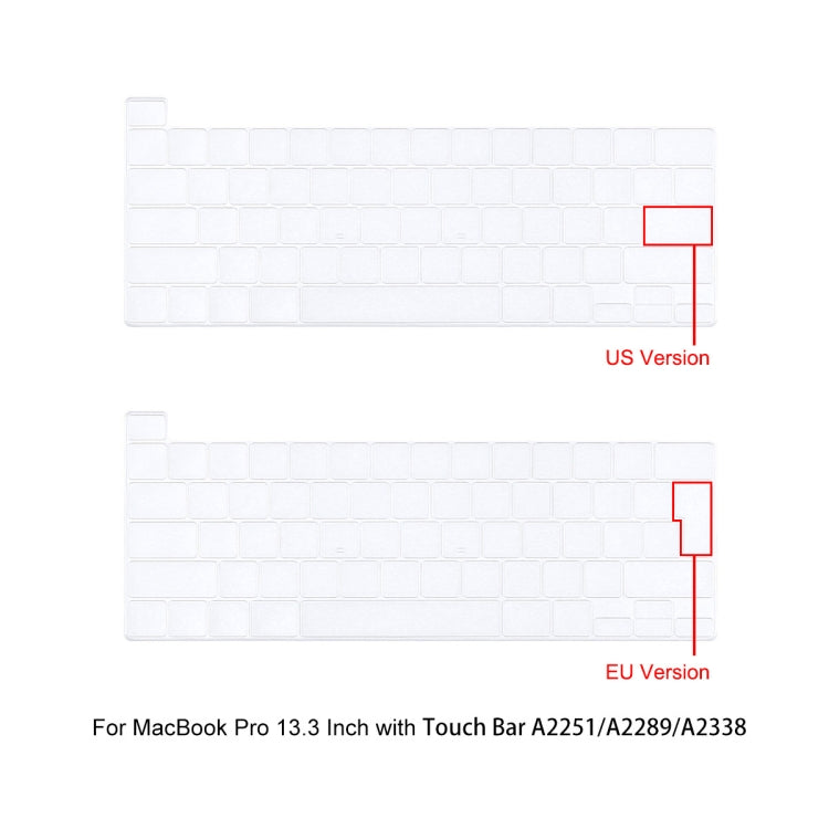 For MacBook Pro 13.3 A2251/A2289/A2338 ENKAY Hat-Prince 3 in 1 Protective Bracket  Case Cover Hard Shell with TPU Keyboard Film / Anti-dust Plugs, Version:US(Grey) - MacBook Pro Cases by ENKAY | Online Shopping South Africa | PMC Jewellery