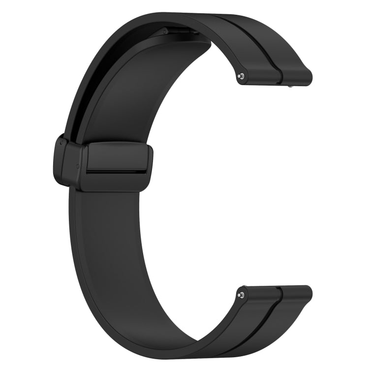 Compatible with Garminmove Luxe 20mm Solid Color Magnetic Clasp Silicone Watch Band(Black) - free shipping - PMC TechLife - Order now!