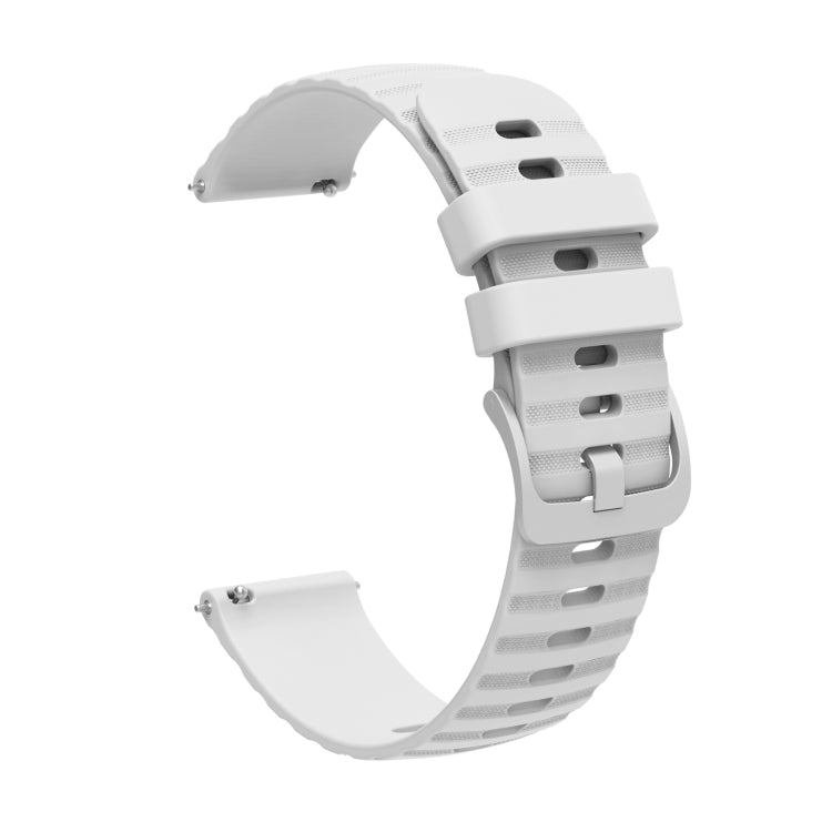 For Honor Watch GS 3 22mm Wavy Dot Pattern Solid Color Silicone Watch Band(White) - free shipping - PMC TechLife - Order now!