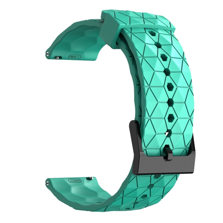 For Amazfit GTS 2E 20mm Football Pattern Solid Color Silicone Watch Band(Teal) - free shipping - PMC TechLife - Order now!