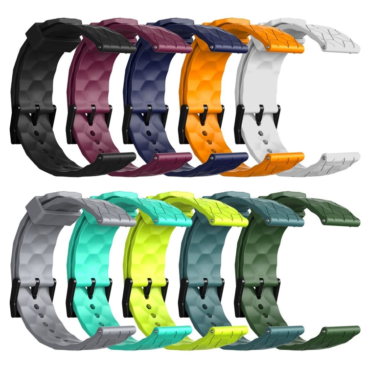 For Amazfit 3 22mm Football Pattern Solid Color Silicone Watch Band(Rock Cyan) - free shipping - PMC TechLife - Order now!