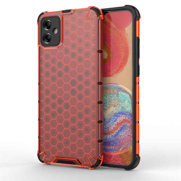 For Samsung Galaxy A04e 4G Honeycomb Phone Case(Red) - Galaxy Phone Cases by PMC Jewellery | Online Shopping South Africa | PMC Jewellery