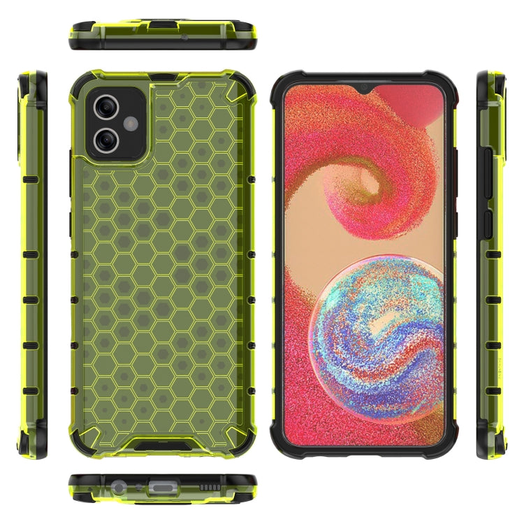 For Samsung Galaxy A04e 4G Honeycomb Phone Case(Green) - Galaxy Phone Cases by PMC Jewellery | Online Shopping South Africa | PMC Jewellery