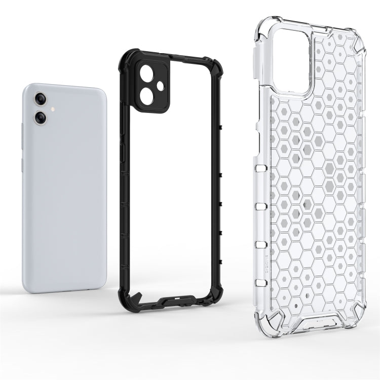 For Samsung Galaxy A04e 4G Honeycomb Phone Case(White) - Galaxy Phone Cases by PMC Jewellery | Online Shopping South Africa | PMC Jewellery