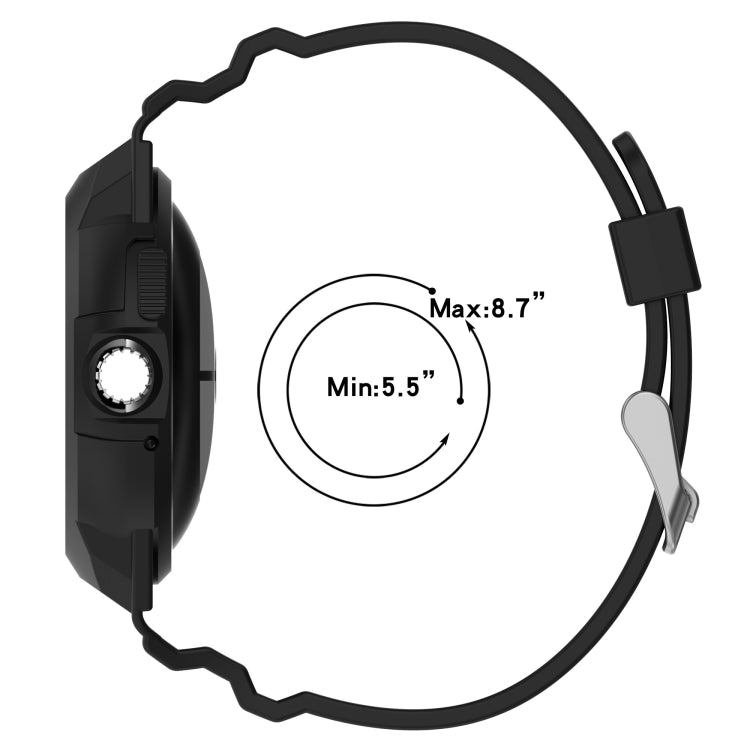 For Google Pixel Watch Integrated Fully Enclosed Silicone Watch Band(Transparent Black) - free shipping - PMC TechLife - Order now!