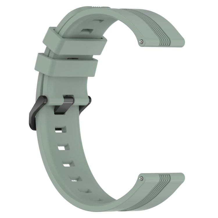 For Xiaomi Watch S1 Active 22mm Concave Striped Slicone Watch Band(Grayish Green) - free shipping - PMC TechLife - Order now!
