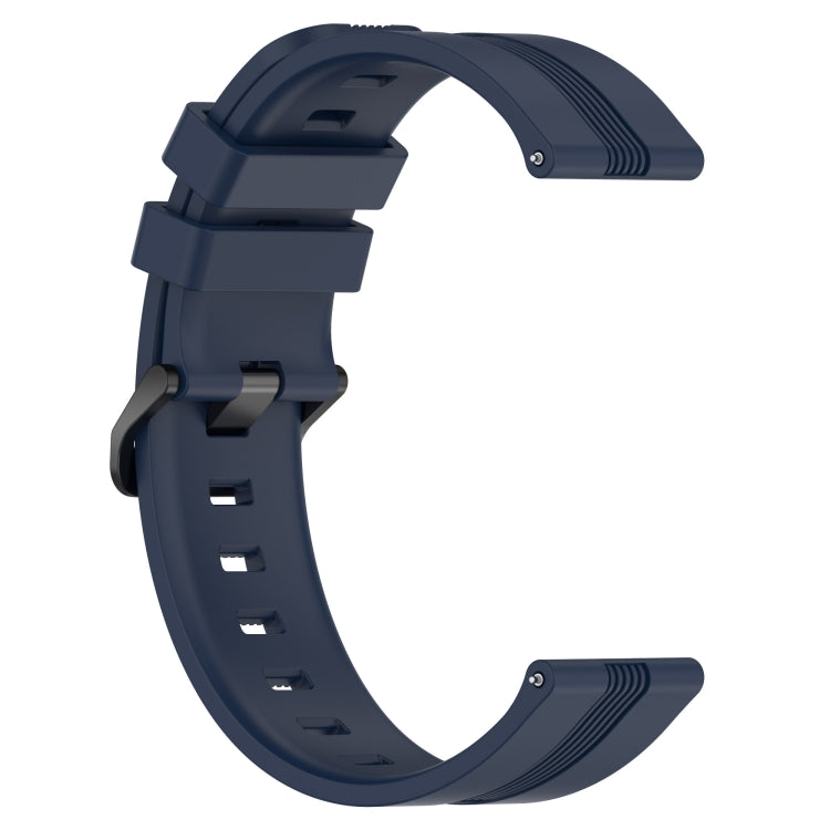 For Huawei Watch 2 20mm Concave Striped Slicone Watch Band(Navy Blue) - free shipping - PMC TechLife - Order now!