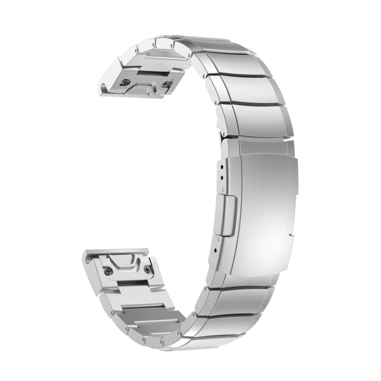 Compatible with Garmin Descent MK 2 26mm Tortoise Shell Stainless Steel Watch Band(Sliver) - free shipping - PMC TechLife - Order now!