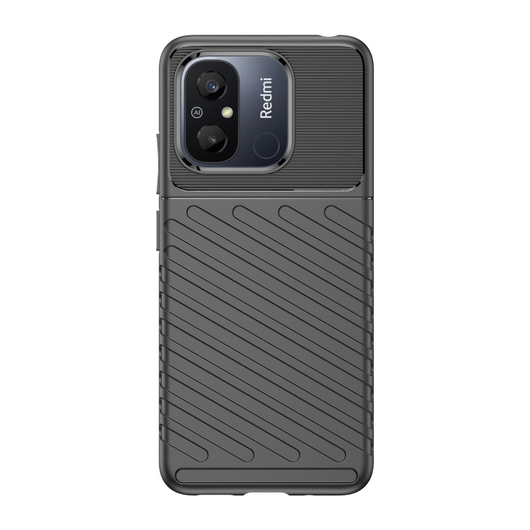 For Redmi 12C Thunderbolt Shockproof TPU Protective Soft Phone Case(Black) - free shipping - PMC TechLife - Order now!