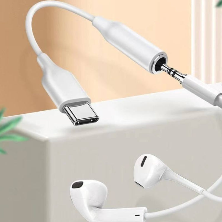 Type C to 3.5mm Female Headphone Jack Adapter - Type-C Adapter by PMC TechLife | Online Shopping South Africa | PMC TechLife