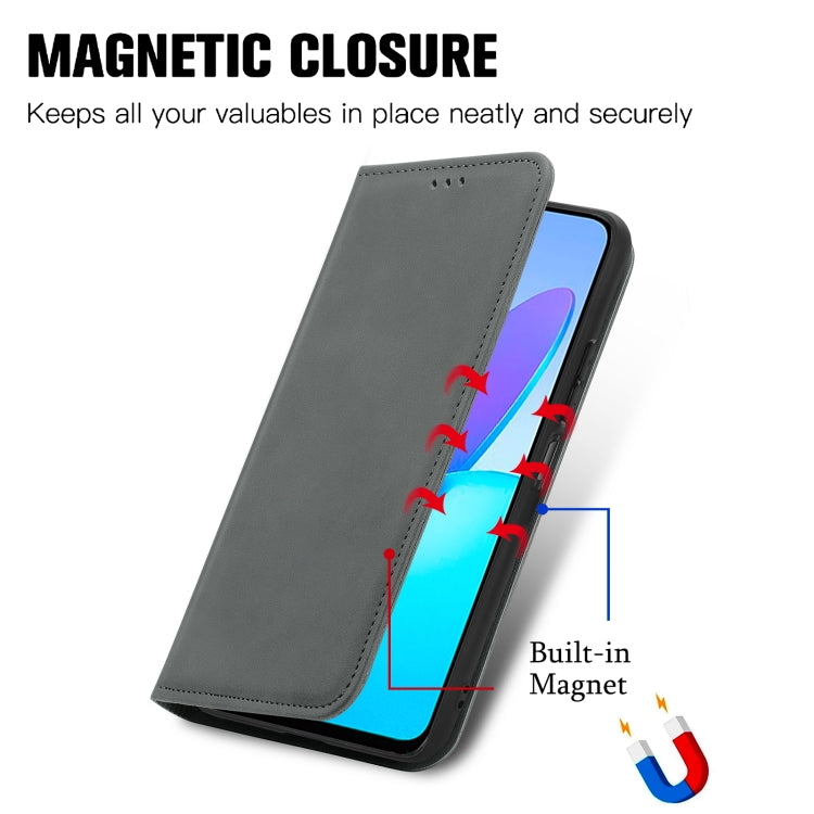 For Honor X6 Retro Skin Feel Magnetic Flip Leather Phone Case(Gray) - free shipping - PMC TechLife - Order now!