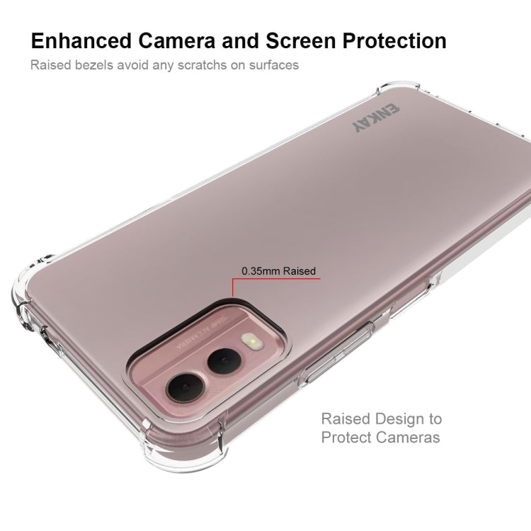 For Nokia C32 4G ENKAY Clear TPU Shockproof Anti-slip Phone Case - free shipping - PMC TechLife - Order now!