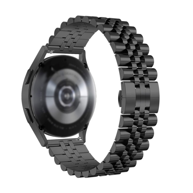 For Huawei Watch Buds Five Bull Half Round Stainless Steel Watch Band + Strap Removal Tool(Black) -  by PMC TechLife | Online Shopping South Africa | PMC TechLife