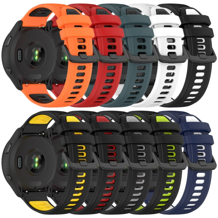 For Honor Watch ES 20mm Sports Two-Color Silicone Watch Band(Black+Yellow) - Smart Wear by PMC Jewellery | Online Shopping South Africa | PMC Jewellery