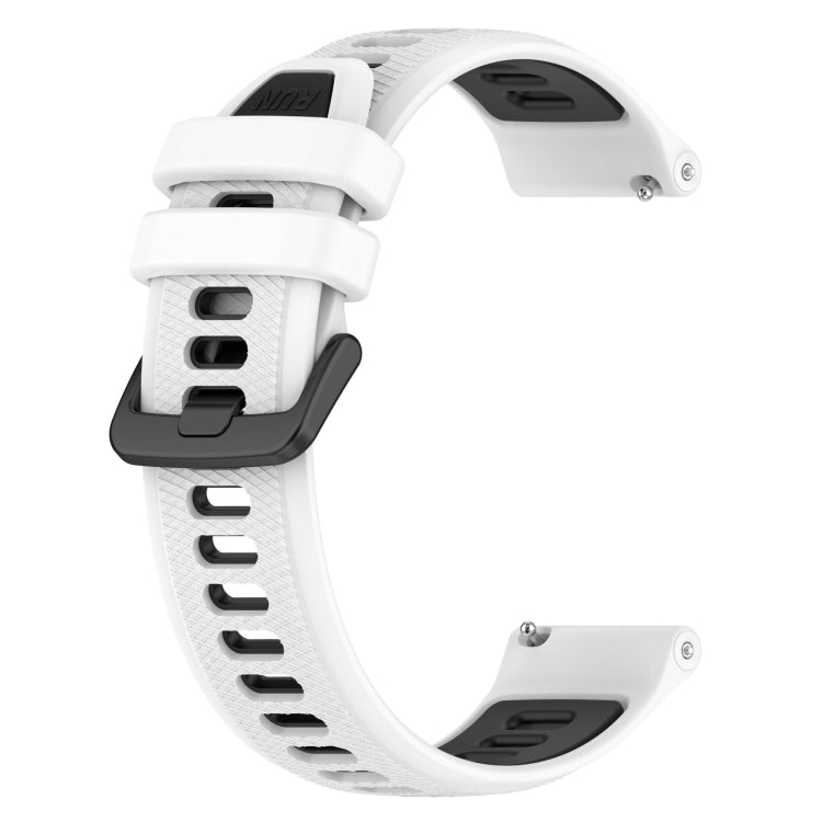 For Honor Watch Dream 22mm Sports Two-Color Silicone Watch Band(White+Black) - Smart Wear by PMC Jewellery | Online Shopping South Africa | PMC Jewellery