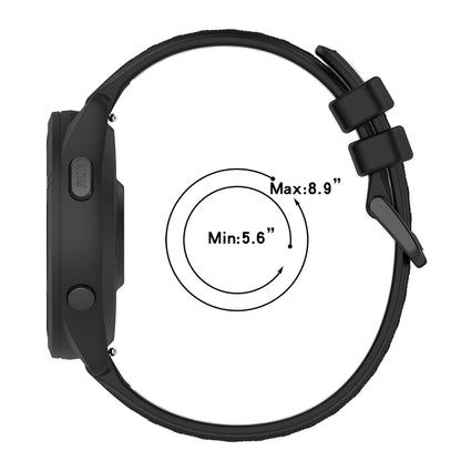 For Xiaomi MI Watch S1 22mm Sports Two-Color Silicone Watch Band(White+Black) - Smart Wear by PMC Jewellery | Online Shopping South Africa | PMC Jewellery