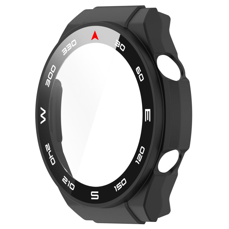 For Huawei Watch Ultimate PC+ Toughened Film Integrated Watch Protective Case(Black) - Smart Wear by PMC TechLife | Online Shopping South Africa | PMC TechLife