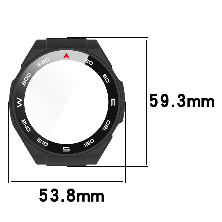 For Huawei Watch Ultimate PC+ Toughened Film Integrated Watch Protective Case(Transparent) - Smart Wear by PMC Jewellery | Online Shopping South Africa | PMC Jewellery