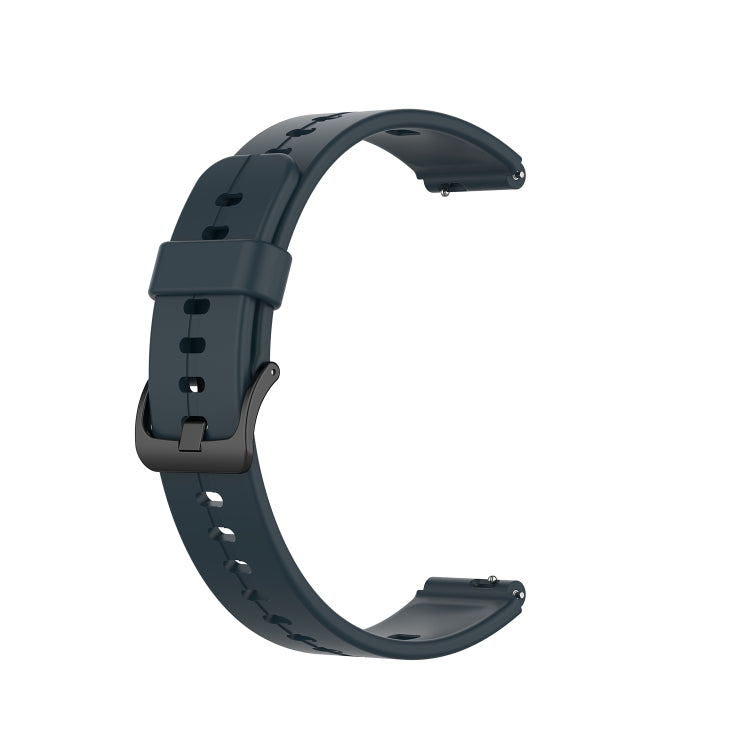 For Huawei Band 7 Solid Color Silicone Watch Band(Midnight Blue) - Smart Wear by PMC TechLife | Online Shopping South Africa | PMC TechLife