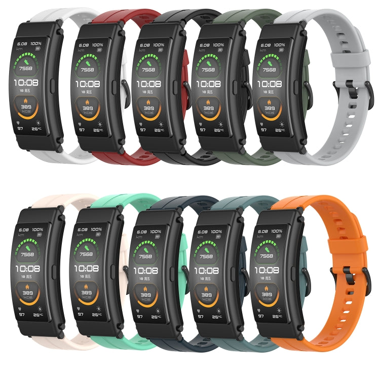 For Huawei Band 6 Solid Color Silicone Watch Band(Red) - Smart Wear by PMC TechLife | Online Shopping South Africa | PMC TechLife