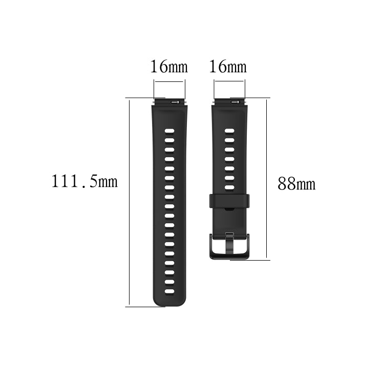 For Huawei Band 6 Solid Color Silicone Watch Band(Red) - Smart Wear by PMC TechLife | Online Shopping South Africa | PMC TechLife