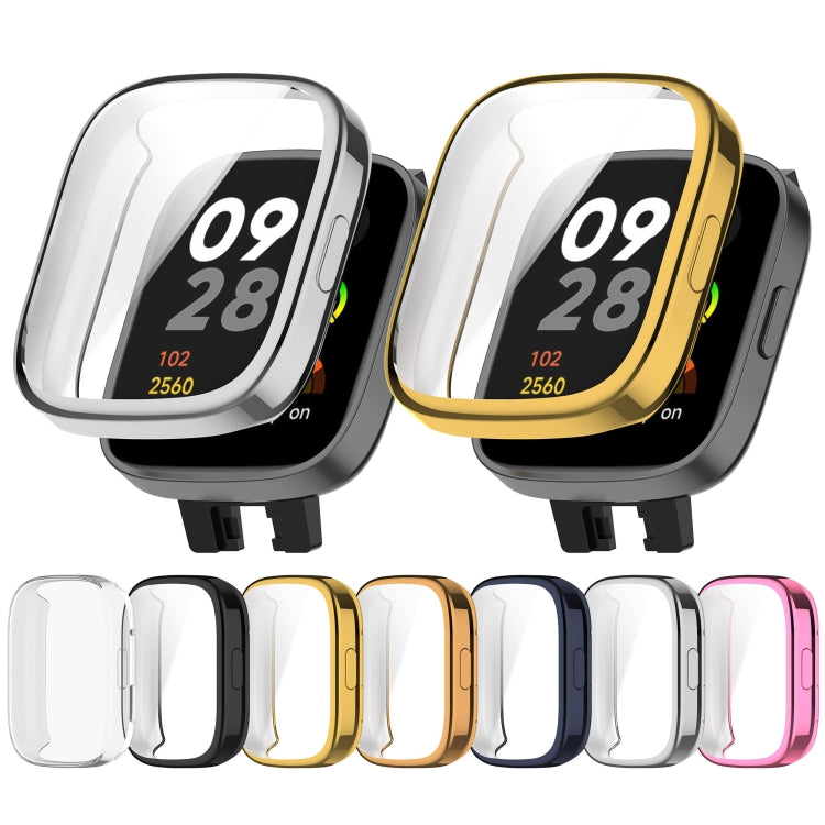 For Redmi Watch 3 Lite TPU Fully Enclosed Watch Protective Case(Black) - Smart Wear by PMC TechLife | Online Shopping South Africa | PMC TechLife