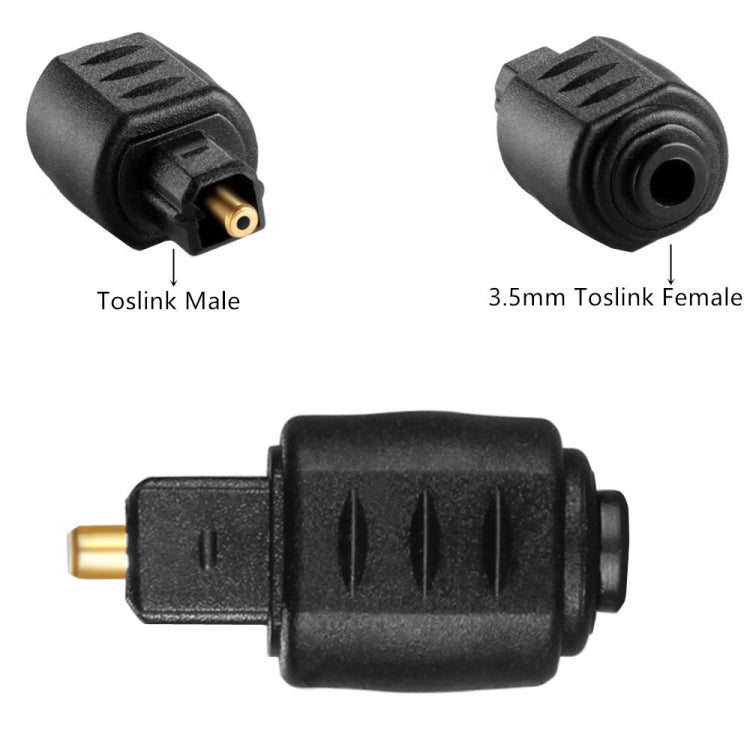 JUNSUNMAY Optical 3.5mm Female Mini Jack Plug to Digital Toslink Male Audio Adapter Connector - Adapter by JUNSUNMAY | Online Shopping South Africa | PMC Jewellery | Buy Now Pay Later Mobicred