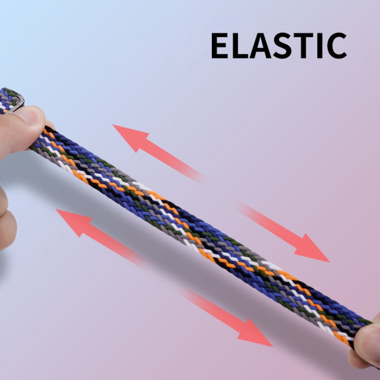 For Xiaomi Mi Band 8 ENKAY Hat-Prince 2 in 1 Set Full Coverage Screen Protector + Elastic Braided Nylon Watch Band(Rainbow) - free shipping - PMC TechLife - Order now!