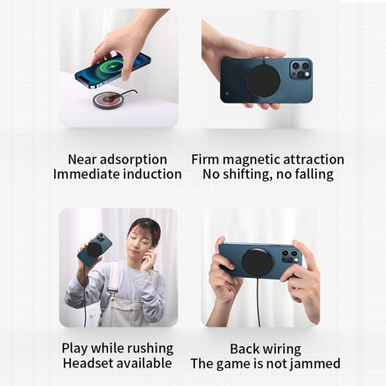 T09 2 in 1 Transparent Car Magnetic Wireless Charger 15W Fast Charging Stand - Car Charger by PMC TechLife | Online Shopping South Africa | PMC TechLife