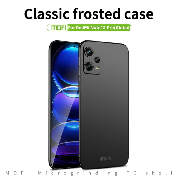 For Xiaomi Redmi Note 12 Pro 5G Global MOFI Frosted PC Ultra-thin Hard Phone Case(Red) - free shipping - PMC TechLife - Order now!
