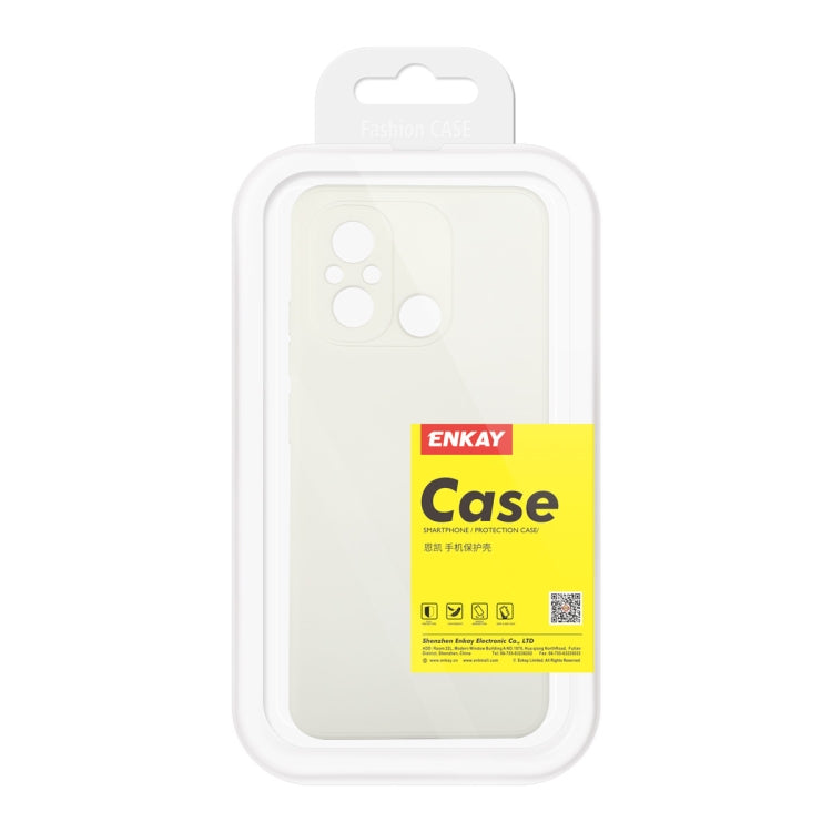 For Xiaomi Poco C55 / Redmi 12C ENKAY Liquid Silicone Phone Case with Tempered Film(Dark Blue) - free shipping - PMC TechLife - Order now!